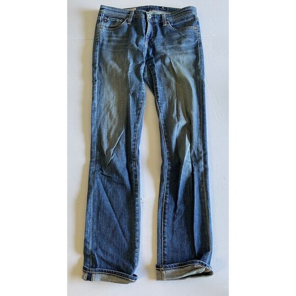 Ag Adriano Goldschmied Denim - Adriano Goldschmied Jeans Womens Size 28‎ The Stevie Slim Straight Light Wash